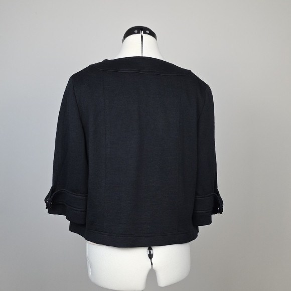 Cara Lotti Paris Black Jacket β Womenβs Classic Elegant Jacket β Made in France - Picture 6 of 9